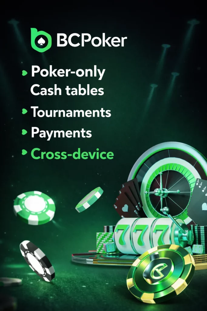 Distinctive features BC poker